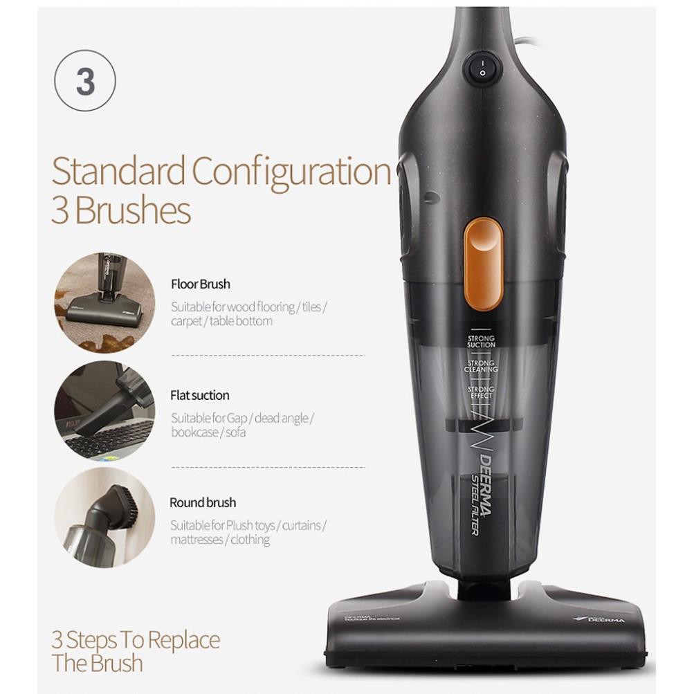 Máy hút bụi gia đình Deerma DX115C (bảo hành) | BigBuy360 - bigbuy360.vn
