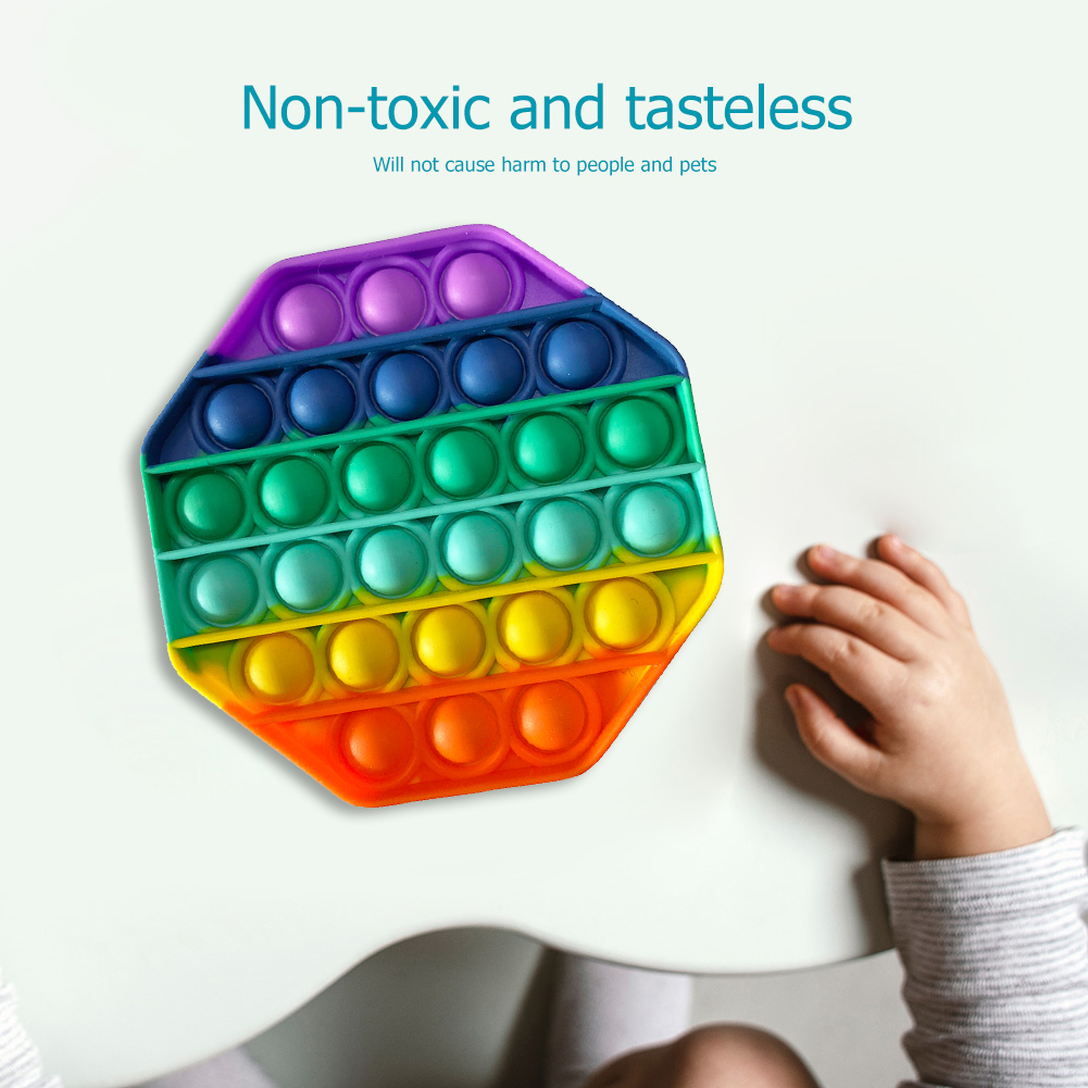 Đồ Chơi Bong Bóng Màu Cầu Vồng Giúp Giảm Căng Thẳng Hiệu Quả