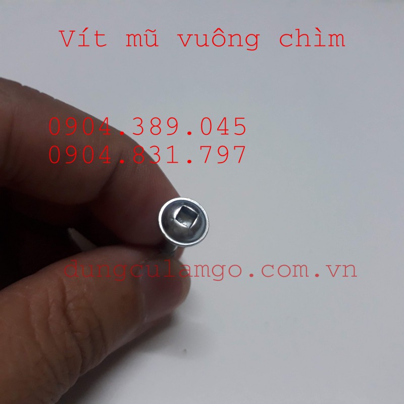 Vít gỗ mũ vuông chìm (Kreg OEM), vít khoan chéo 25mm