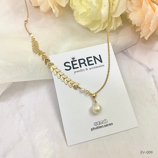 Vòng cổ nữ lúa mì đính ngọc phukien.seren