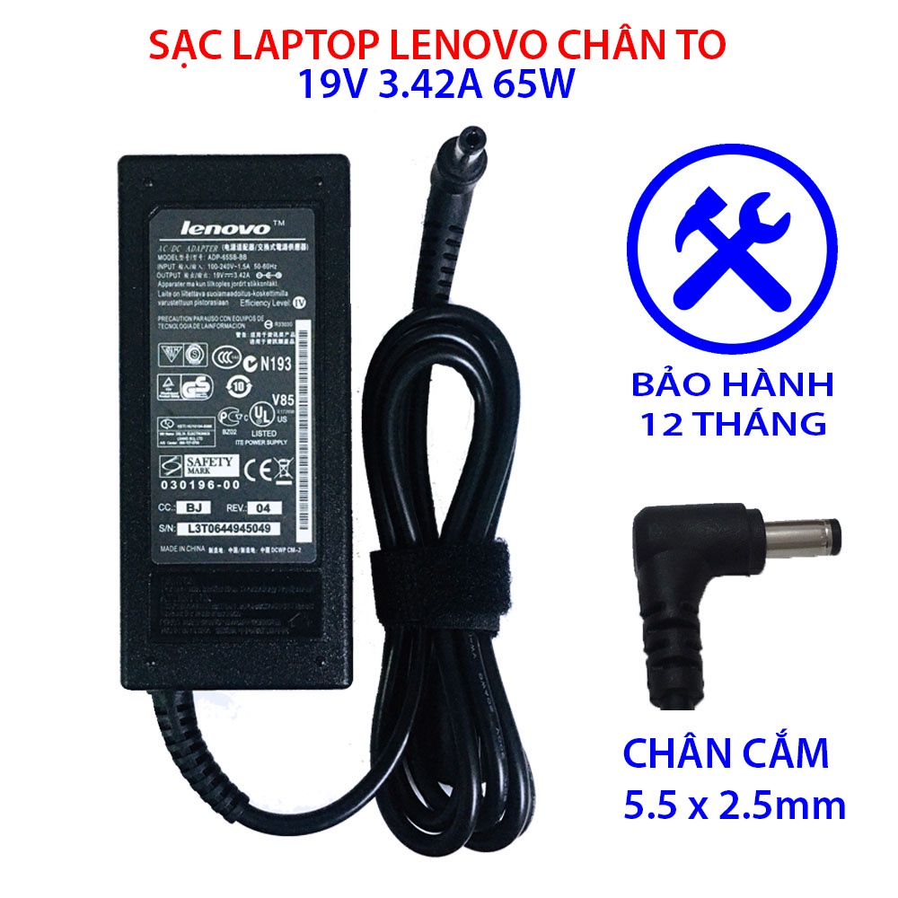 Sạc Laptop Lenovo 20V- 2.25A / 20V - 3.25A Chân Nhỏ / Chân Vuông - Sạc Lenovo Chân Vuông-USB