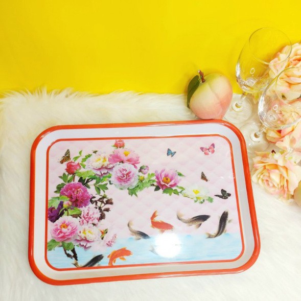 {HÀNG TỐT}❤️ Khay nhựa/ mâm nhựa chữ nhật Melamine đựng đồ/ thực phẩm/ trái cây khay trà nhiều size❤️