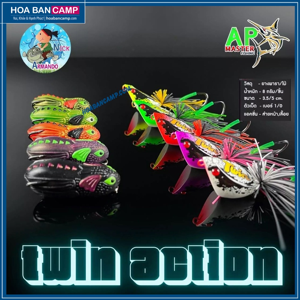Mồi Nhái Armando Twin Action | 7g – 7.5g