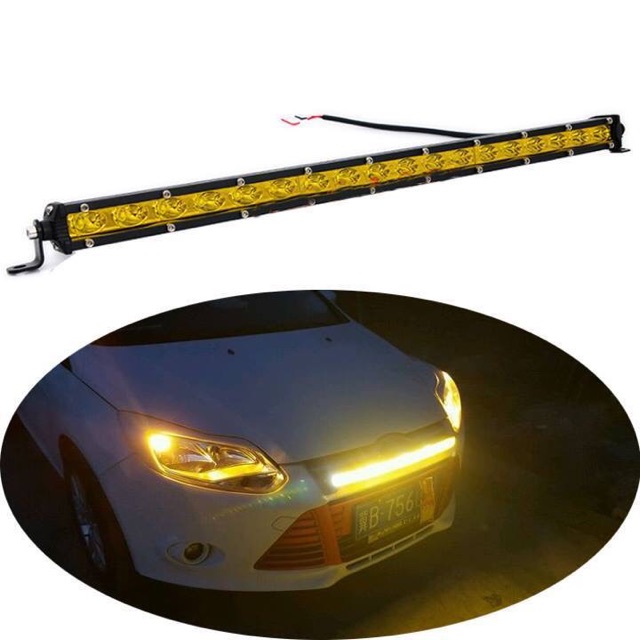 Đèn led bar 1 hàng trợ sáng trắng hoặc vàng 50Cm
