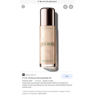 Dầu dưỡng da bóng mượt La mer Glowing Body Oil
