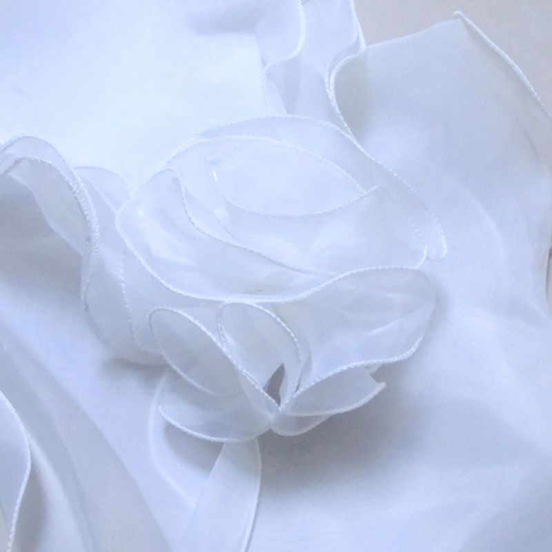 Giấc mơ trắng hoa thanh lịch nhiều lớp khăn choàng vải tuyn đám cưới bọc cô dâu voan ngắn c
