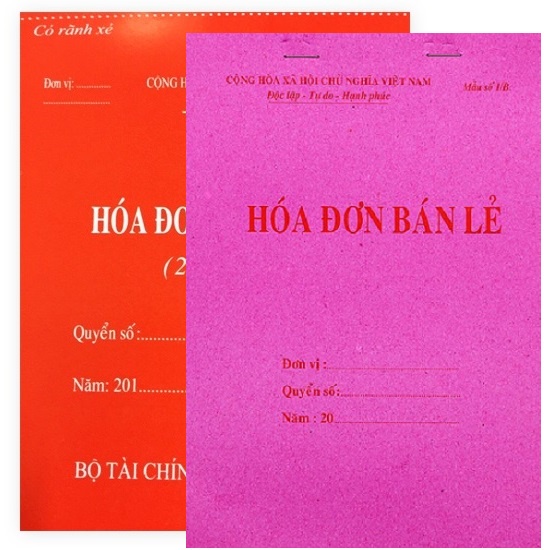 Hóa đơn bán lẻ 1 liên / 2 liên khổ A5