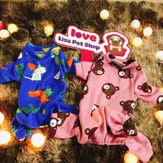 Set nỉ thun 4 chân lisa pet cho chó mèo