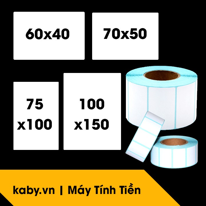 [QUÀ] Giấy In Mã Vạch - Tem Trà Sữa Đủ Size (In Nhiệt)