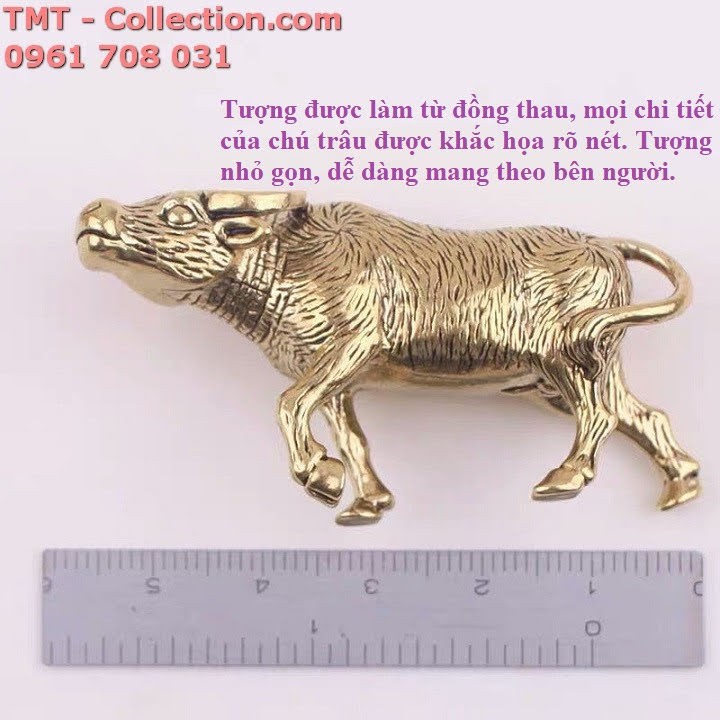 [Phong Thủy] TƯỢNG ĐỒNG CON TRÂU Dùng để bàn học, bàn sách, trưng trên xe ô tô...-TMT Collection-SP001532