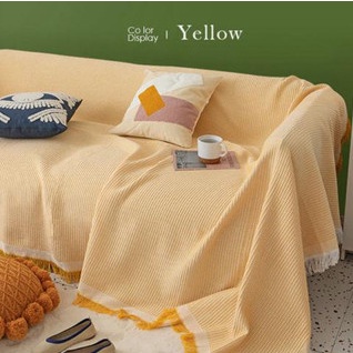 Khăn Thảm Phủ Sofa chống bụi bẩn, Mền đắp thư giãn, Thảm Sofa Phòng Khách Loại Một Màu