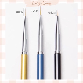 [NAIL] Set 3 bút cọ râu - cây cọ nét mảnh nhỏ với kích cỡ đầu râu khác nhau
