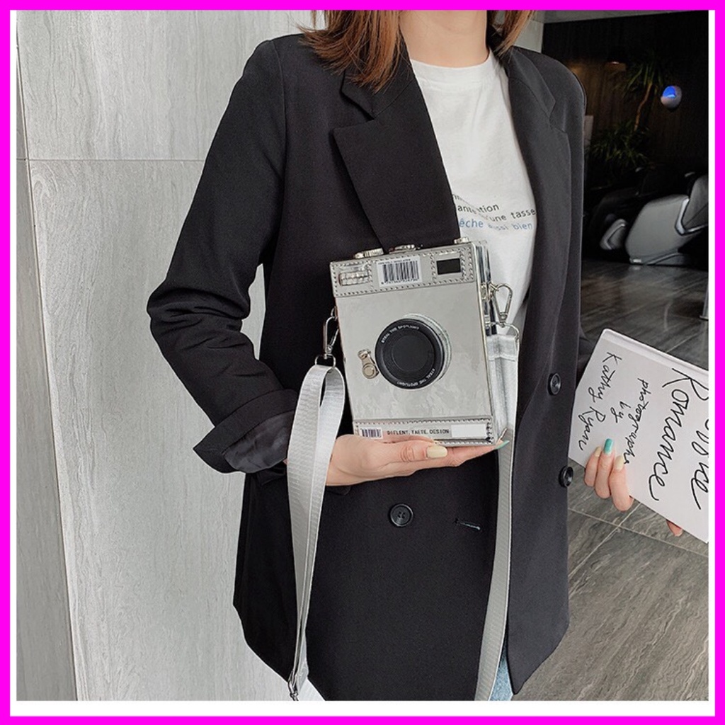 Túi xách nam nữ hình máy ảnh phụ kiện siêu độc đáo 2021