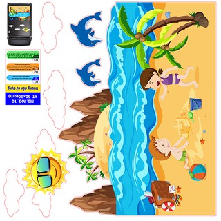 Decal trang trí máy giặt số 10