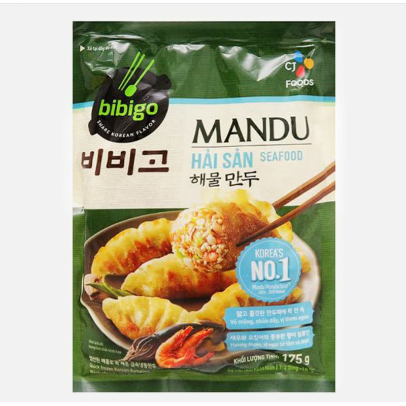 BÁNH XẾP MANDU BIBIGO NHÂN THỊT/THỊT BẮP/ HẢI SẢN