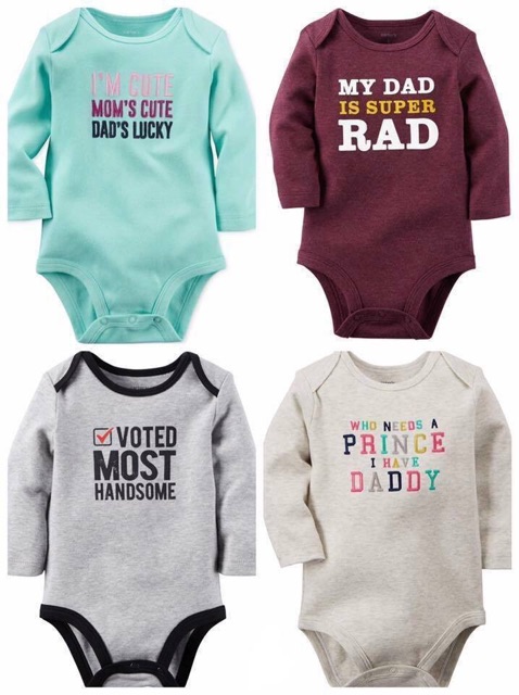 Body Carter dài tay cho bé trai bé gái