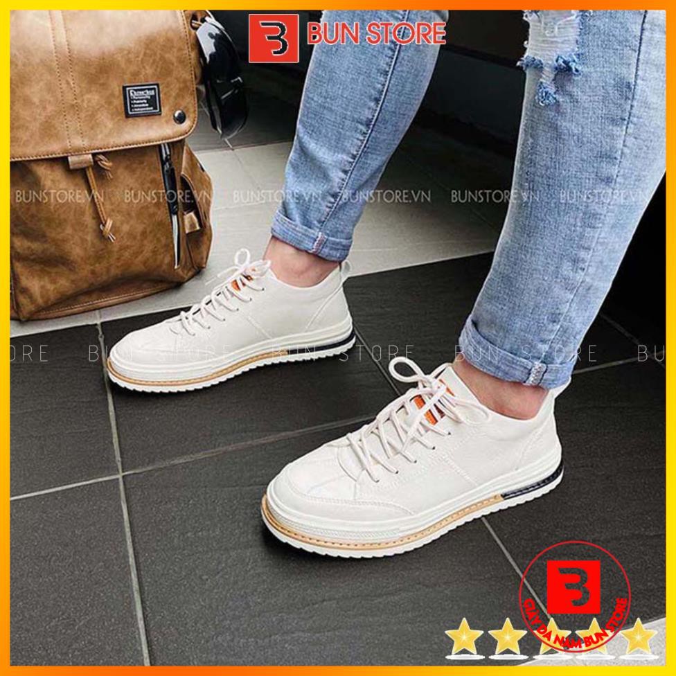 TOP Giày Nam cao cấp Bun Store - Giày da nam thời trang Sneaker trẻ trung, phong cách G9823T