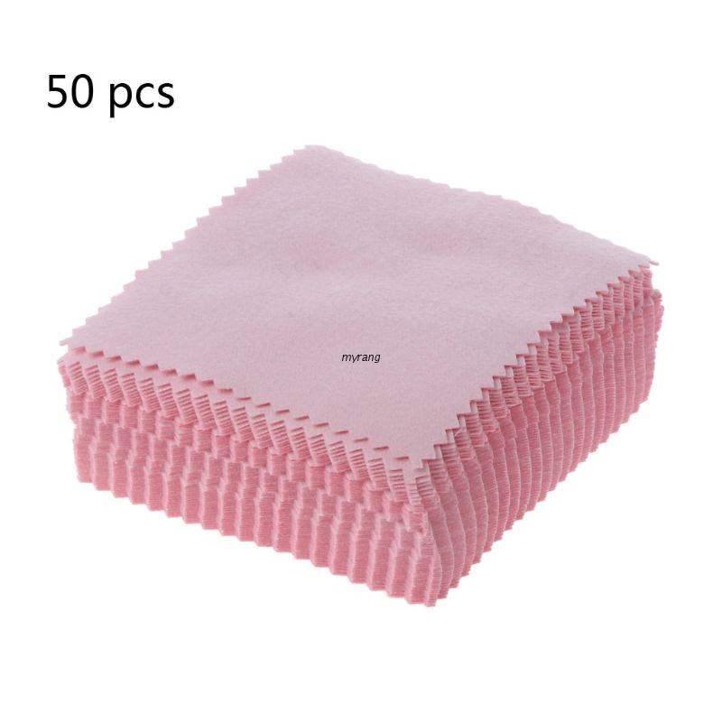 ✿ Bộ 50 Khăn Lau Đánh Bóng Trang Sức Tiện Dụng