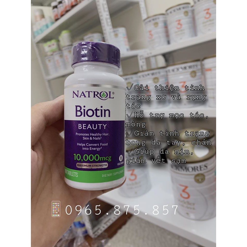 Viên mọc tóc 100v Biotin