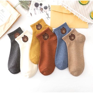 ok Combo 10 đôi vớ tất gấu Brown (Ảnh thật)