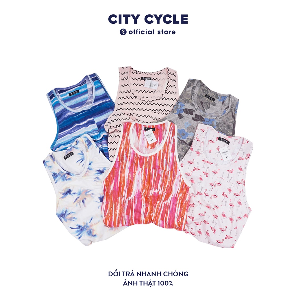 Áo ba lỗ nam nữ vải họa tiết City Cycle - Áo tanktop sát nách Unisex form rộng Local Brand