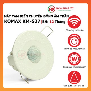 [CHÍNH HÃNG] Mắt cảm biến hồng ngoại âm trần Komax KM-S27