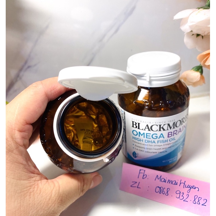 Viên uống dầu cá Omega Brain High Dha Blackmore cho trẻ từ 1 tuổi