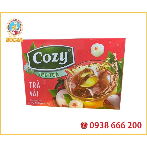 Trà COZY Hương Vải Hòa Tan 270G (LYCHEE ICE TEA)