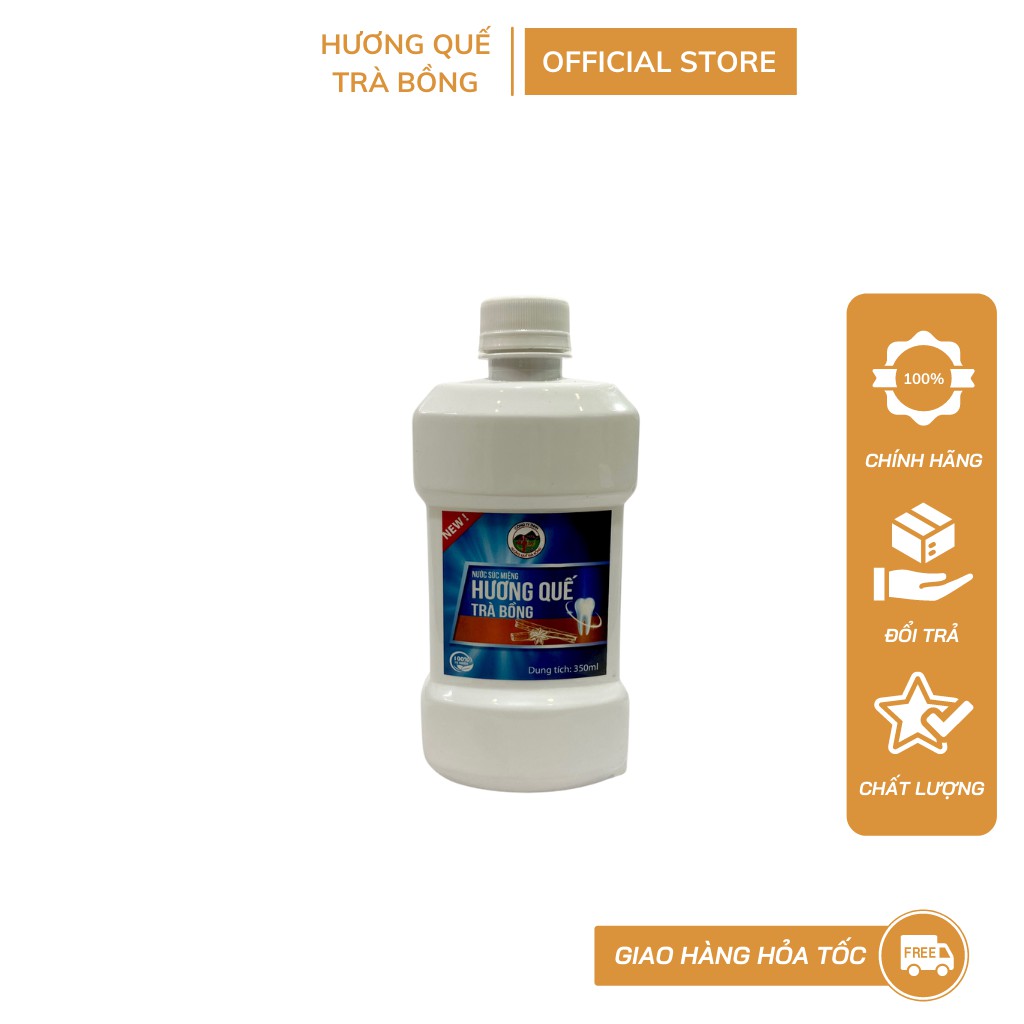 Nước Súc Miệng Quế 350ml, Hương Quế Trà Bồng