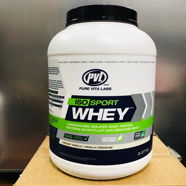 PVL Iso Sport Whey Thực Phẩm Bổ Sung Thúc Đẩy Phát Triển Cơ Nạc 5Lbs (2.27kg)
