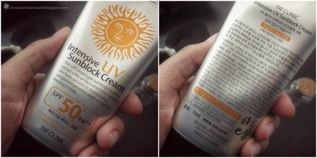 Kem chống nắng 3wClinic Intensive UV Sunblock Cream SPF50 Pa+++