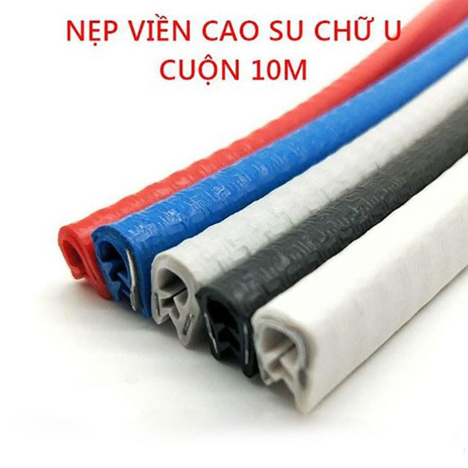 [HÀNG CAO CẤP] 5 M Gioăng Cao Su, Nẹp Viền Cửa Chữ U Lõi Thép Chống Va Đập Trầy Xước Cánh Cửa Ô Tô