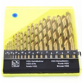 BỘ 19 MŨI KHOAN THÉP HSS