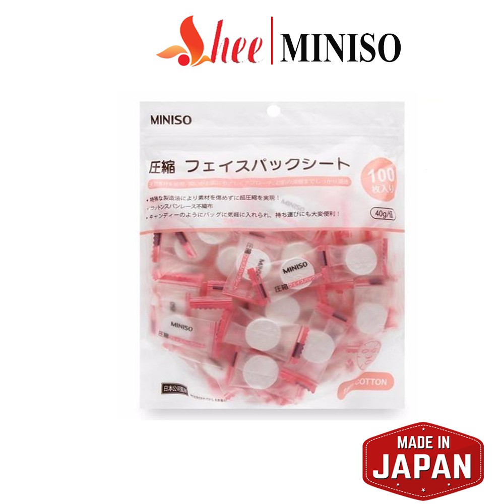 [Mã SKAMPUSH11 giảm 10% đơn 200k] Viên mặt nạ nén Miniso