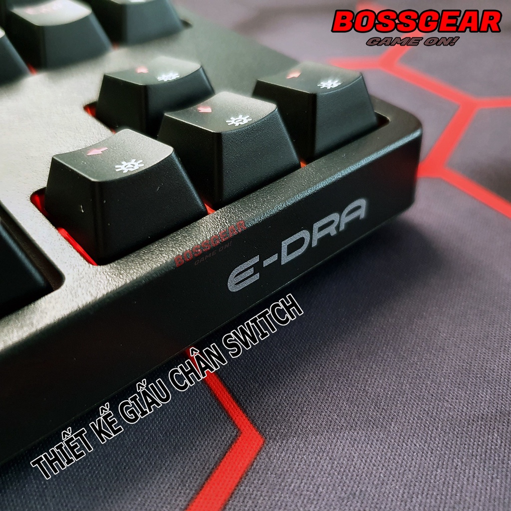 Bàn Phím Cơ Gaming E-DRA EK387L Phiên Bản RGB 2022 Huano Switch Chính Hãng
