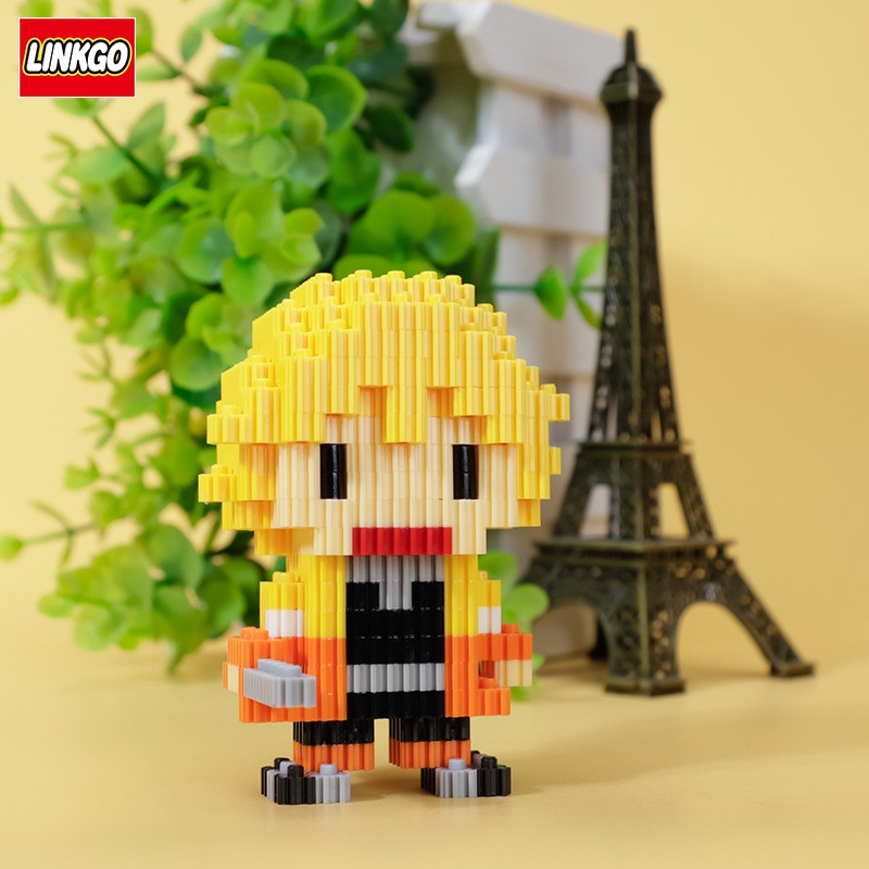 Đồ chơi lắp ráp Kimetsu no Yaiba - Mô hình Nhân vật Thanh gươm diệt quỷ (15 mẫu) Linkgo Dunno Nanoblocks