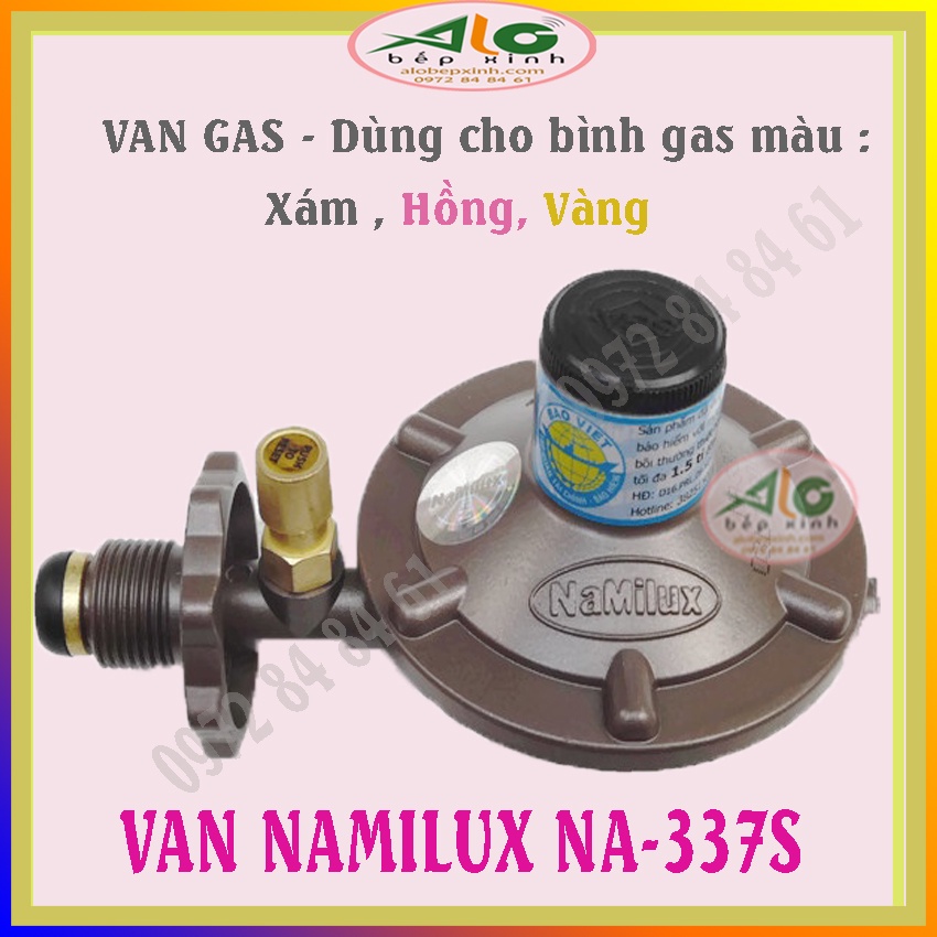 🌻 Van ga  Namilux NA-337S 🌻 - là van điều áp gas - tự động ngắt gas - dùng cho bình ga xám hoặc vàng - Alo Bếp xinh