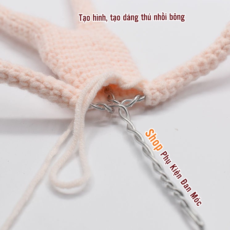 Kẽm Bọc Nhựa Dẻo Dùng Tạo Dáng Thú Bông/ Nẹp Vành Nón Handmade Size 1.2mm - 3mm
