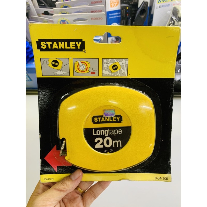 Thước cuộn thép 20m ( hệ m ) STANLEY 34-105N