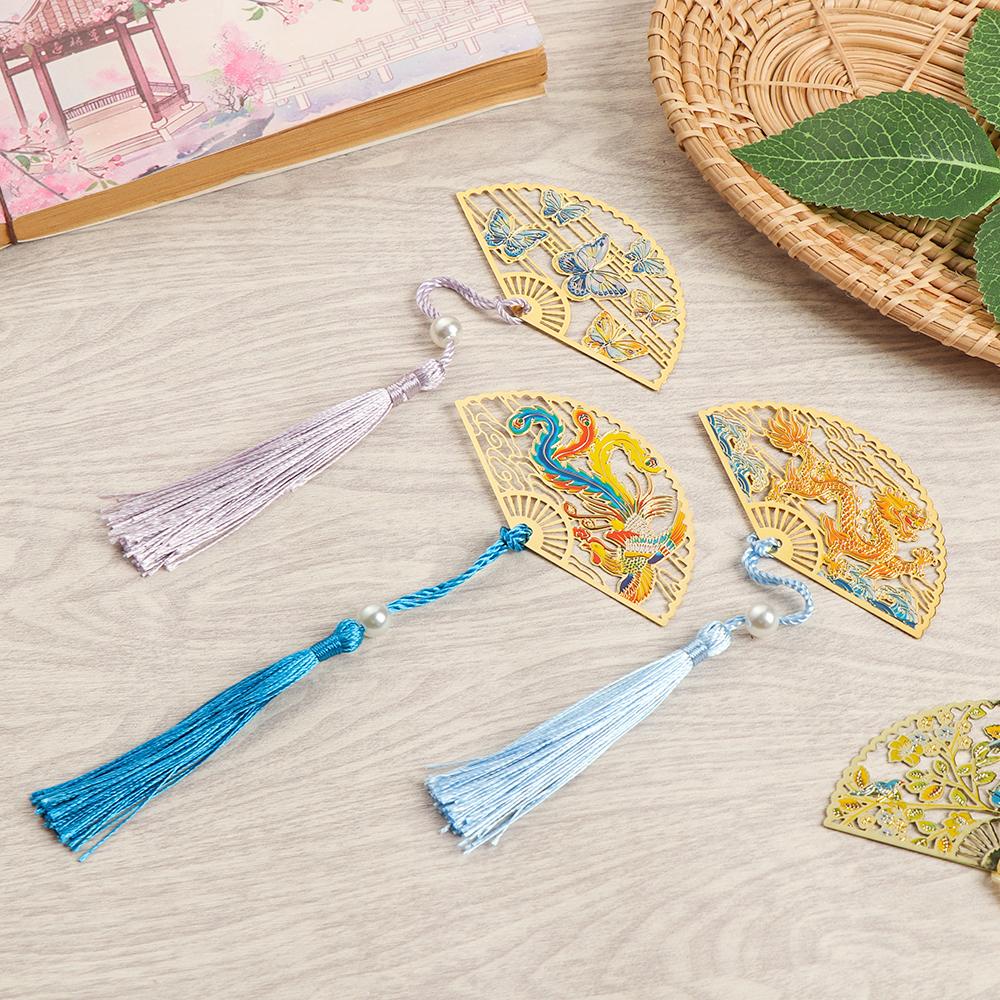 CLEOES Kẹp Sách Bằng Đồng Thau Phong Cách Trung Hoa Cổ Điển Độc Đáo