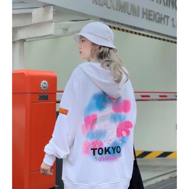 Áo Khoác Áo Hoodie Nỉ Ngoại in Tokyo