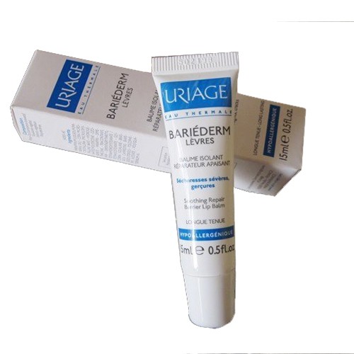 [TEM CTYI] Uriage Bariederm Cica Lips Protecting Balm 15mL - Kem chăm sóc môi khô, nứt nẻ