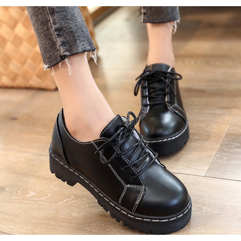 Ulzzang Baalsstock Giày Nữ Da Thời Trang Hàn Quốc CP382 order order 3 tuần | BigBuy360 - bigbuy360.vn