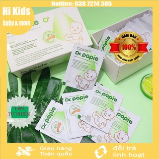 Gạc rơ lưỡi Dr Papie vệ sinh răng miệng / Rơ lưỡi Dr Papie cho bé