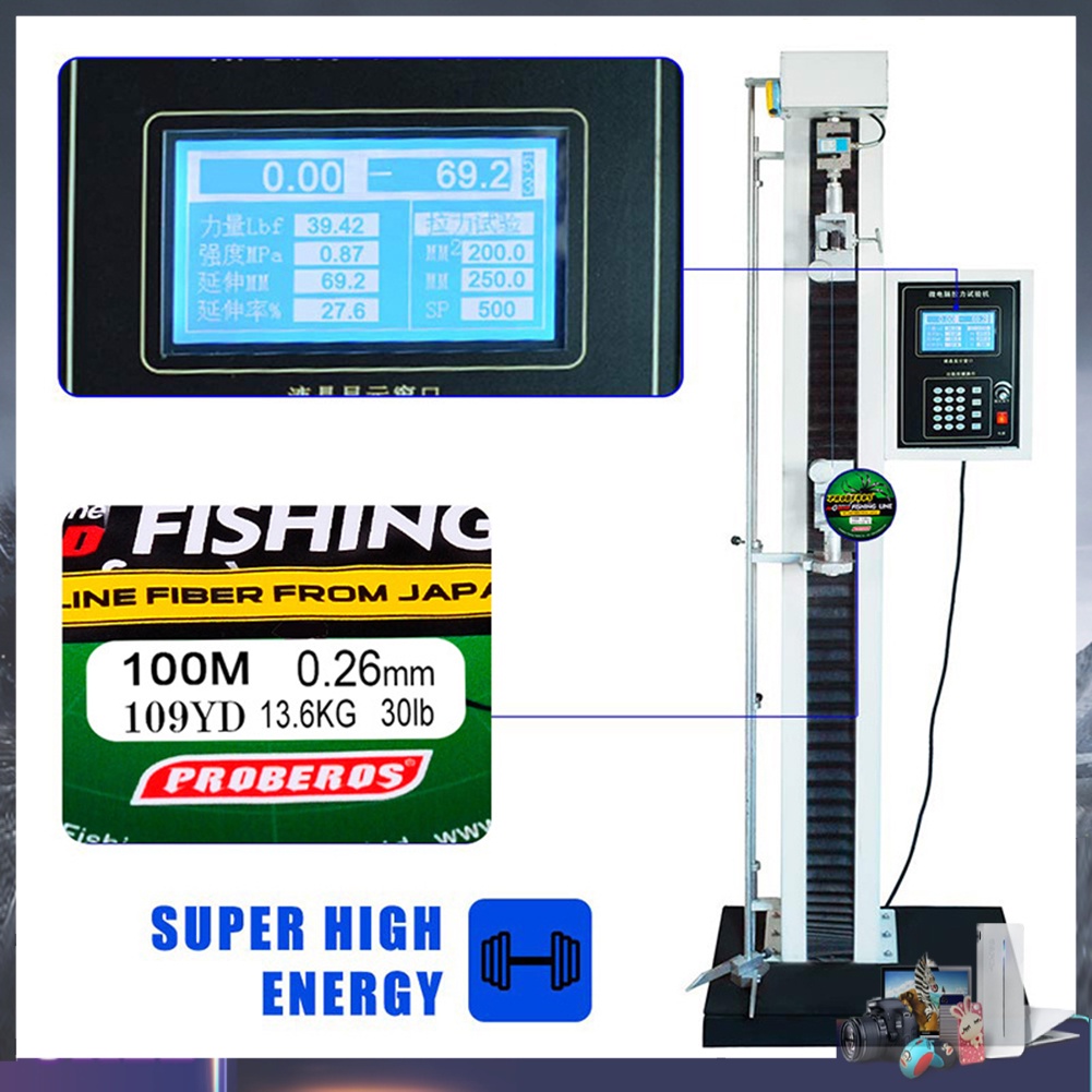 Cuộn dây câu cá bện 4 sợi PE dài 100m 0.4-10.0