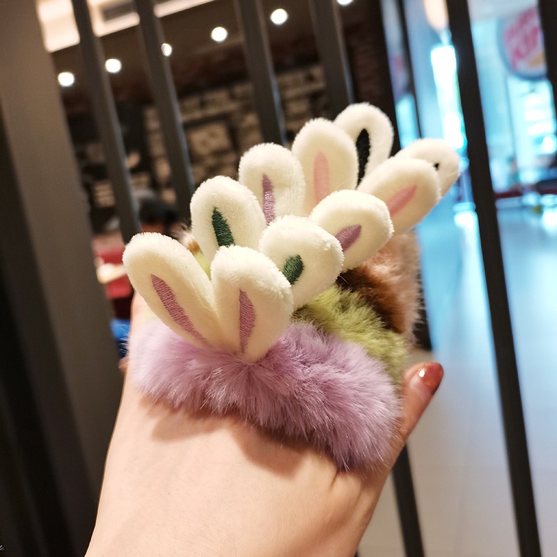 Dây buộc tóc hình tai thỏ xinh xắn