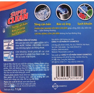[CHỈ GIAO HỎA TỐC TP.HCM] Nước thông cống Ocleen - Chai 1 lít