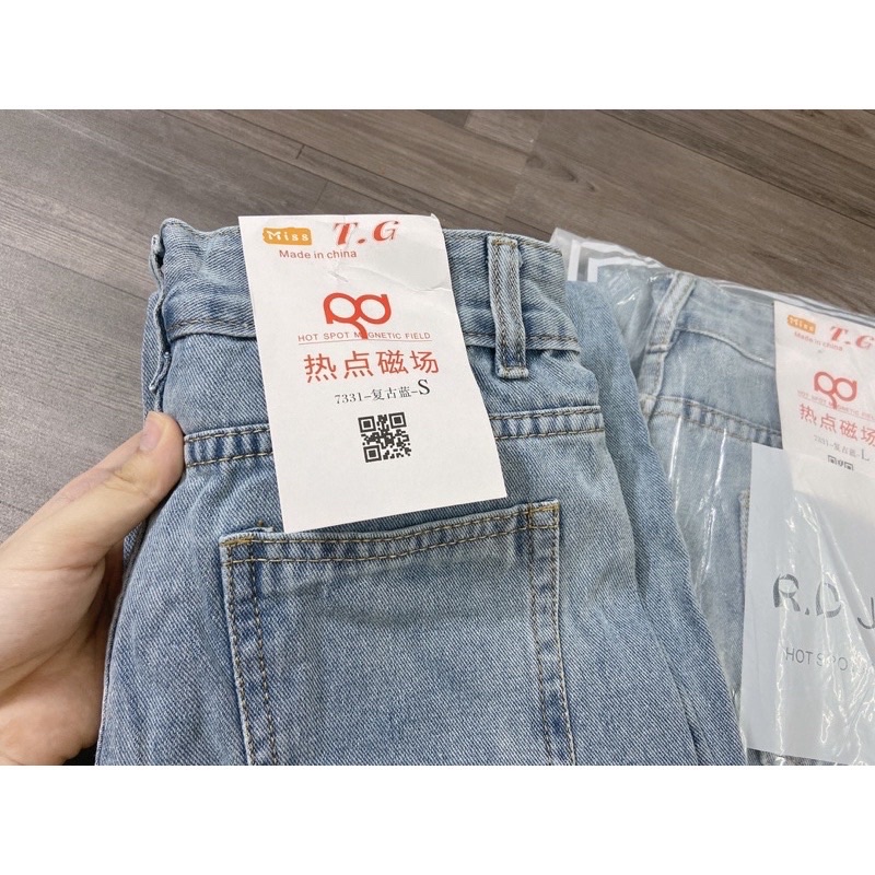 Quần jeans suông ống rộng siêu hách chân