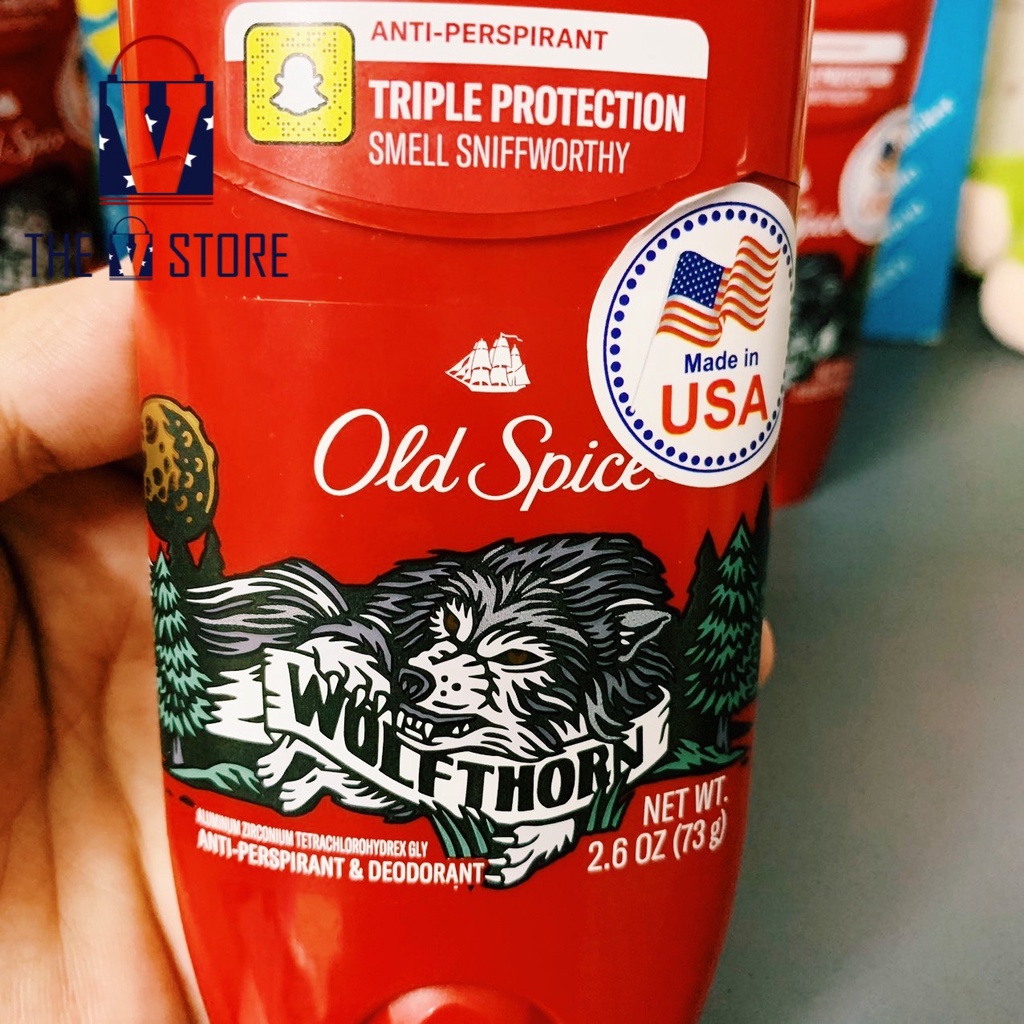 LĂN SÁP KHỬ MÙI OLD SPICE WOLFTHOM 73G - HÀNG NHẬP MỸ