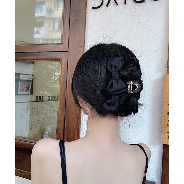 Kẹp Tóc Nhựa Kiểu Dáng Đơn Giản Phong Cách Hàn Quốc